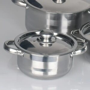 10pcs stainless steel cookware sets stainless steel cooking pots stainless steel soup pot - Image 4