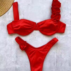 TW Flower Women Swimsuit Brazilian Biquini Sexy Female Swimwear Bathing Suit Beachwear Swimming Suit Push Up Bikini Sexy - Image 5