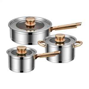 Hot Sale 12Pcs Stainless Steel Cooking Pots And Pans Nonstick Kitchen Cookware Sets Pot Set Cookware Set - Image 5