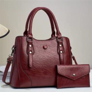 wholesale luxury leather fashion quilted leather tote bags set women's large capacity women's shoulder bags 2024 - Image 3