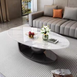 Modern Luxury Marble & Metal Night Table Set for Home Living Bathroom Kitchen Apartment Hotel Use for Living Room - Image 6