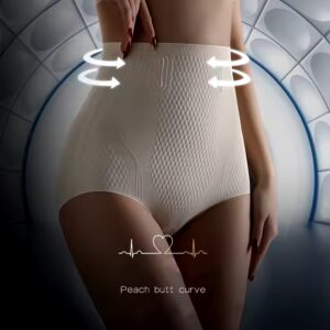 Ice Silk Seamless Panties High Waist Flat Belly Women's Panties Strong Body Shaping Pants Hip Lift Briefs Shaper panties - Image 3