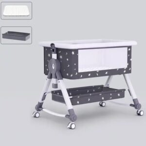baby bed bedside crib bed adjustable height storage basket rocking infant for new born baby crib - Image 6