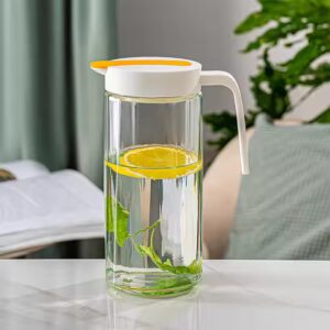 Houseware colorful drinkware 1000ML jugs with 4pcs 200ML water cup pitcher glass Water Pot set - Image 5