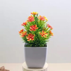 Plant rose bonsai desktop decoration plastic artificial green potted plant decoration wholesale - Image 7