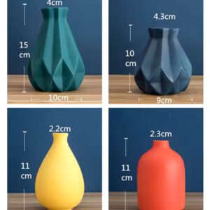 Fashionable Colorful Small Aromatherapy Bottles Matte Delicate Ceramic decorative Flower Vase On Desktop - Image 7