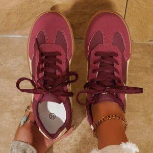 2024 spring and autumn new fashion thick sole fashion casual large size women's board shoes - Image 6