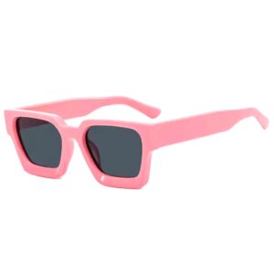 High Quality Square Black Sunglasses Shades Luxury Vintage Sun Glasses 2024 Men Women Chunky Fashion Trendy Shades Logo Custom - Image 4