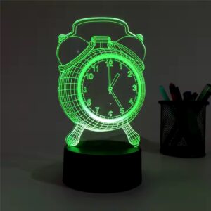 Modern 3D Acrylic LED Desk Lamp Bedroom RGB Multi-Color Warm Atmosphere Wholesale Engraved USB Cable Living Room Decoration - Image 7