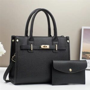 luxury leather fashion quilted leather shoulder bags set luxury women's large capacity purses and handbags 2024 - Image 3