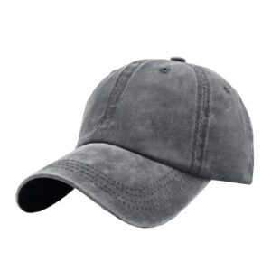 Womens Vintage Washed Distressed Baseball-Cap with High Ponytail Hole Sport Golf Hat Dad Hat - Image 3