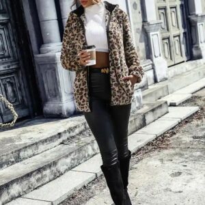 Wholesale Streetwear Winter Collection Fashion Women American High Quality Loose Jacket Cardigan Fur Coats - Image 7