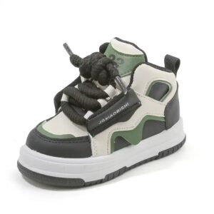 High Quality Wholesale Spring Autumn Unisex Sneakers for Baby & Children Breathable Leather Running Shoes - Image 7