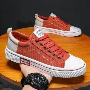 en's Sports breathable fashion non-slip board shoes trend comfortable lace-up casual shoes - Image 5