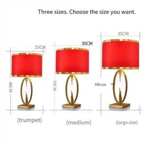 Light luxury bedroom bed metal table lamp ceramic restaurant bar atmosphere led table lamp luxury - Image 6