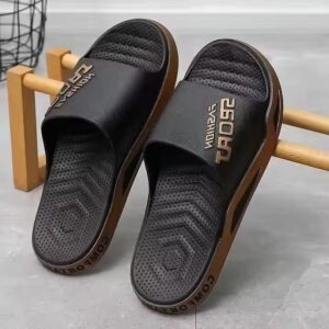 024 new trend men's outer wear home sandals bathroom non-slip thick bottom wear-resistant men's slippers - Image 2