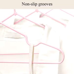 Household Metal Hangers Non-slip With Groove Dip Plastic Hangers Adult & Kids Hangers - Image 6