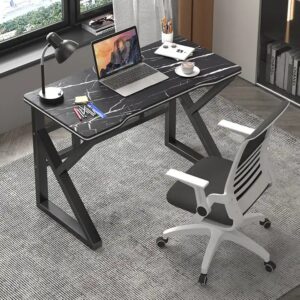 New Design Modern Black And White Gaming Desk For Home Office Custom Computer Table - Image 2