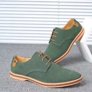 Men's Casual Shoes Suede Men's Casual Shoes Flat Big Size Men Casual Dress Shoes - Image 5