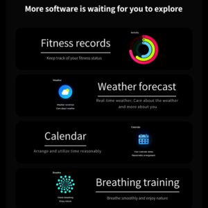 Silicon Strap Fitness Tracker Heart Rate Monitor Sleep Tracker Smart Watch Earphone NFC Watch Switching SmartWatch Earbuds - Image 7