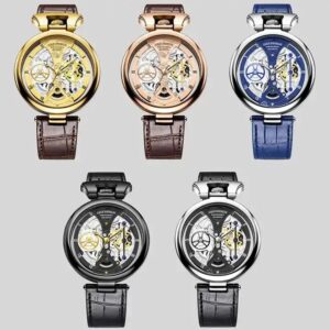LIGE 89105 Fashion Casual Sport Quartz Leather Strap Men Wristwatches Skeleton Hollow Watch Man Relogio Masculino Montre Clock - Image 7
