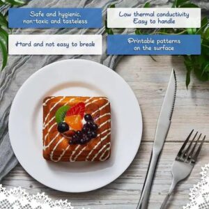 Melamine Dinnerware Kitchen Tableware Platos Blancos White Plates Dishes for Restaurant - Image 3
