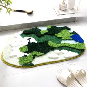 Cute Strawberry Tufted Bath Mat Pink Sweet Girls Soft Plush Home Decor Carpet Bedroom Rug Non-slip Hallway Entrance Doormat - Image 7