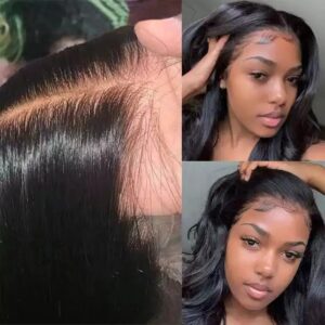 Cheap Body Wave Brazilian Glueless perruque lace front human hair wig,HD Transparent Lace Wig With Baby Hair For Women - Image 7