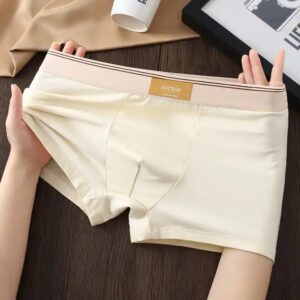 Cotton striped mid waist cotton boxers for men seamless loose men's square corner pants men boxers cotton - Image 7