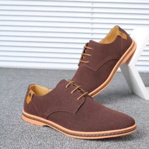 Men's Casual Shoes Suede Men's Casual Shoes Flat Big Size Men Casual Dress Shoes - Image 4