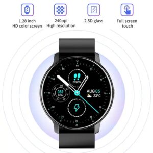 smartwatch ZL02C Pro with heart rate tracking BT call 1.28inch round display unisex Dafit smart watch ZL02C Pro - Image 4