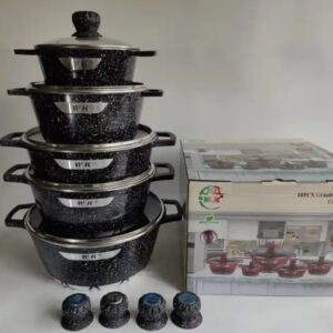 Granite Cookware Sets 10 Pieces Non-Stick Aluminum Utensils Kitchen Cookware Manufacturers - Image 5