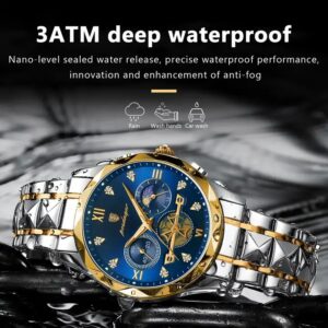 POEDAGAR Luxury Man Wristwatch Waterproof Luminous Chronograph Watch for Men Stainless Steel Men's Quartz Watches reloj hombre - Image 3