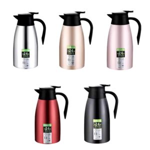 2 Liter Black Stainless Steel Thermal Kettle Vacuum Flask Thermos Jug Camping Kettle Hot Water Jug Food Flask Water Bottle Flask - Image 5