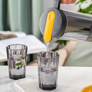 Houseware colorful drinkware 1000ML jugs with 4pcs 200ML water cup pitcher glass Water Pot set - Image 6