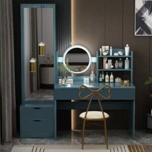 Clearance price 2024 Simple Full Body Mirror Household Bedroom Makeup Table - Image 3