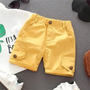 Wholesale New Boutique Summer Children Kids Outwear Casual Pockets Baby Boy Shorts - Image 5