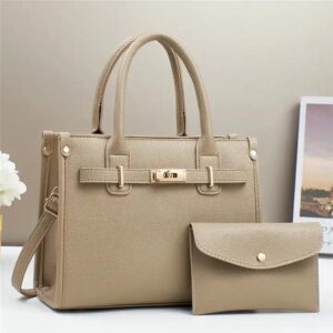 luxury leather fashion quilted leather shoulder bags set luxury women's large capacity purses and handbags 2024 - Image 5