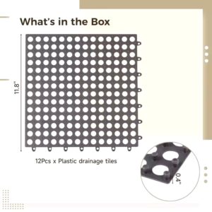 Non-Slip Bathroom Anti Mat Small Round Hole TPE Kitchen Balcony Toilet Bath Mats - Image 5