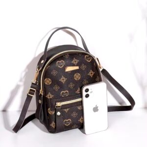 Style Heart Shape School Student Phone Certificate PU Bag Leather Backpack - Image 6