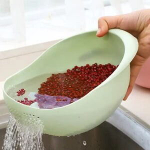 Rice Washing Strainer Filter Basket Colander Sieve Fruit Vegetable Bowl Drainer Cleaning Tools Kitchen Kit Gadgets Accessories - Image 5