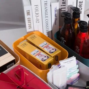 Plastic desktop storage box Cosmetics organizer Kitchen storage box Snack storage basket - Image 5