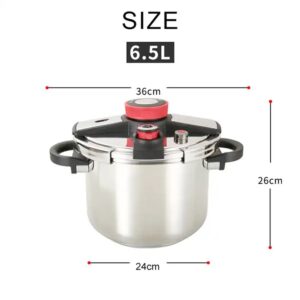 stainless steel Rotating open and close gas and induction use bottom Thicken pressure cooker - Image 6