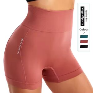 Fitness shorts Slim slim high waist hip Yoga shorts Tights Running pants - Image 7