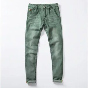 Men Stretch Skinny Jeans Fashion Casual Slim Fit Denim Trousers Male Gray Black Khaki White Pants Male Brand - Image 5