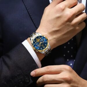 POEDAGAR Luxury Man Wristwatch Waterproof Luminous Chronograph Watch for Men Stainless Steel Men's Quartz Watches reloj hombre - Image 7