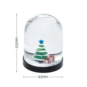 Custom 83 mm Plastic Acrylic Christmas Tree Water Globe Snow Ball Factory OEM Sequin Ornament Souvenir - Image 7