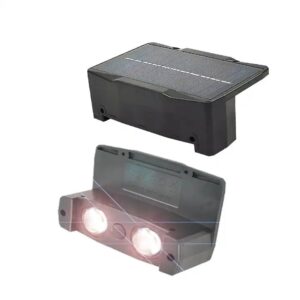 outdoor waterproof deck wall lamp led solar Luminous Lighting wall lights for Garden Fence Exterior Wall - Image 3