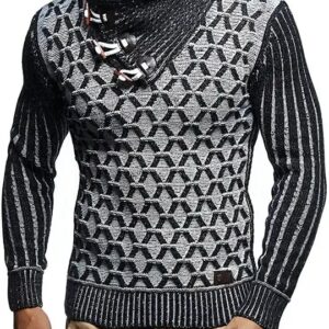 Autumn Winter Hot Selling 2024 Men Clothing Plus Size Turtleneck Long Sleeve Knitted Pullovers Soft Warm Basic Sweater - Image 6