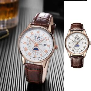Men Watch Leather Quartz Men's Wristwatch Waterproof Luminous Sports Date Luxury Watches Man - Image 7